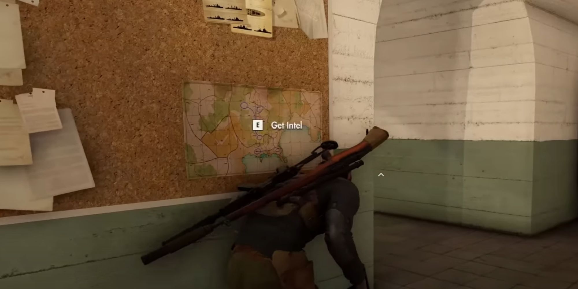 Sniper Elite 5 Intel On A Map In The Hospital