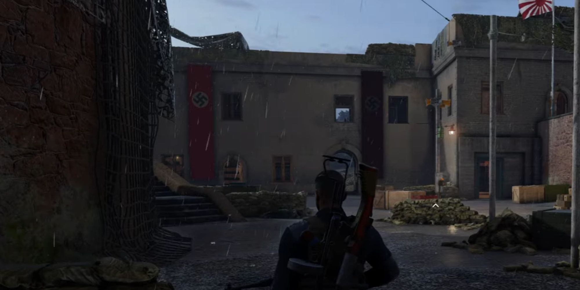 Sniper Elite 5 Radio Building Courtyard While Outside