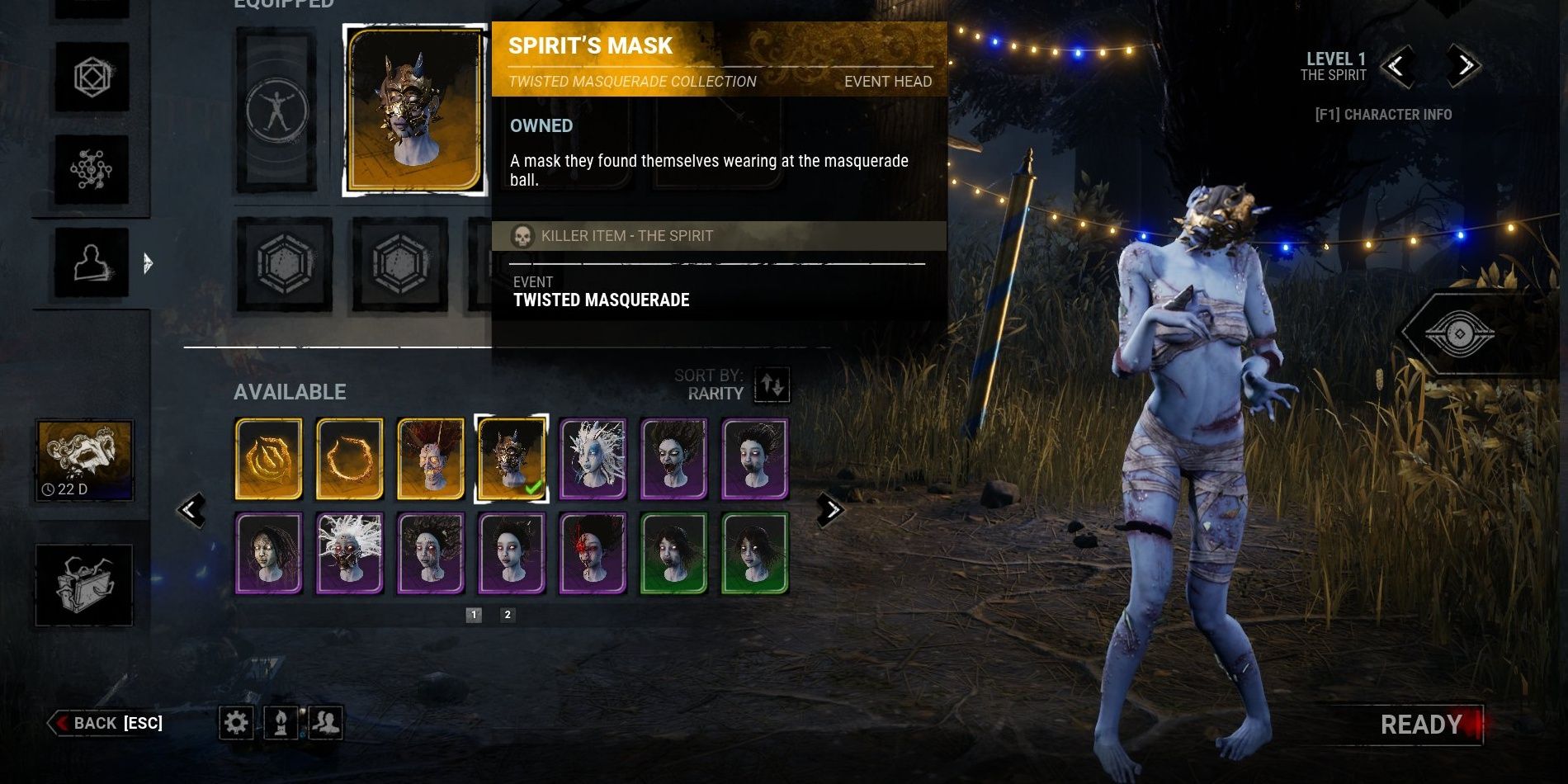 Dead By Daylight All 13 Twisted Masquerade Masks Ranked