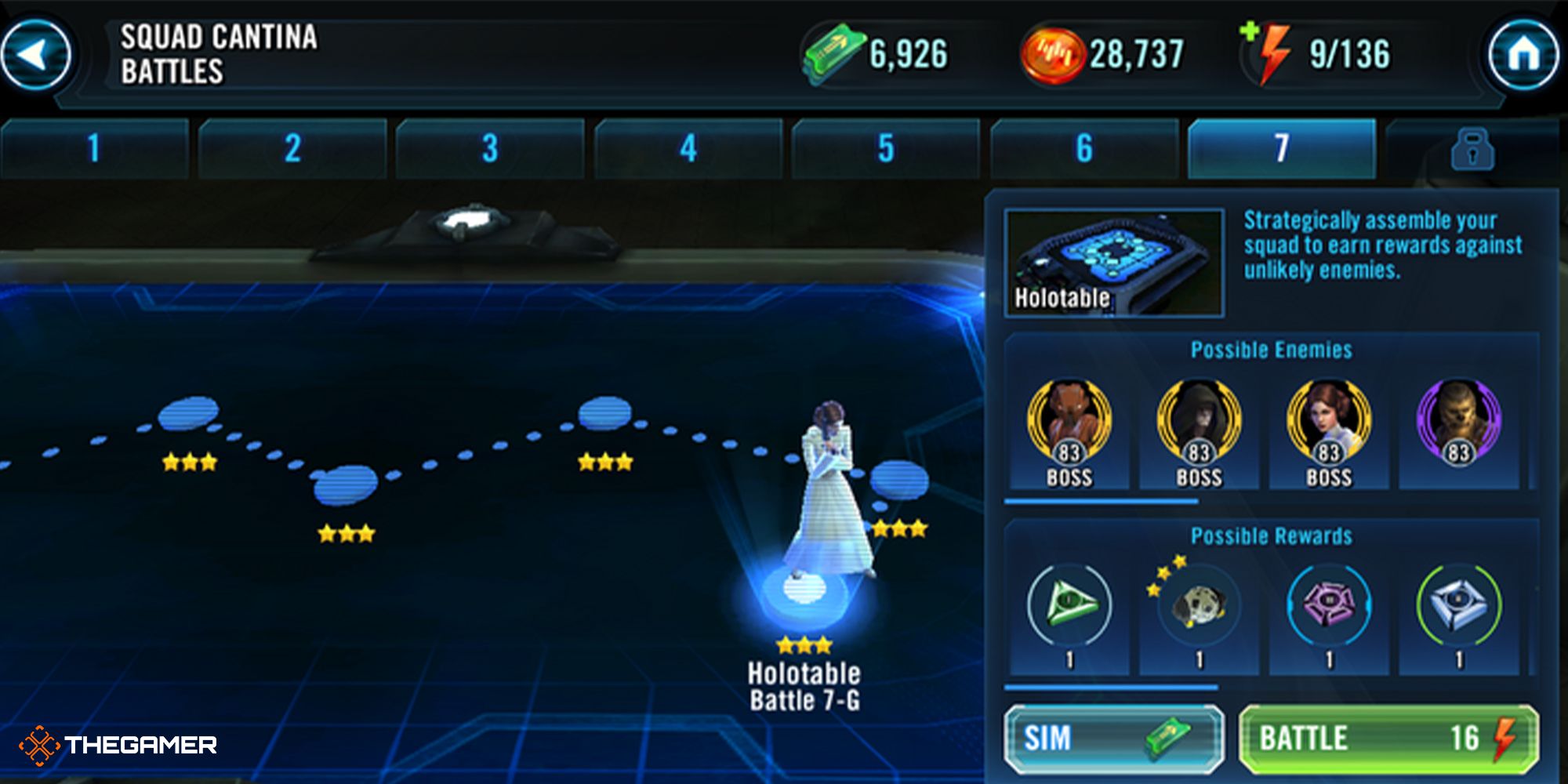 Star Wars Galaxy of Heroes - cantina battles
