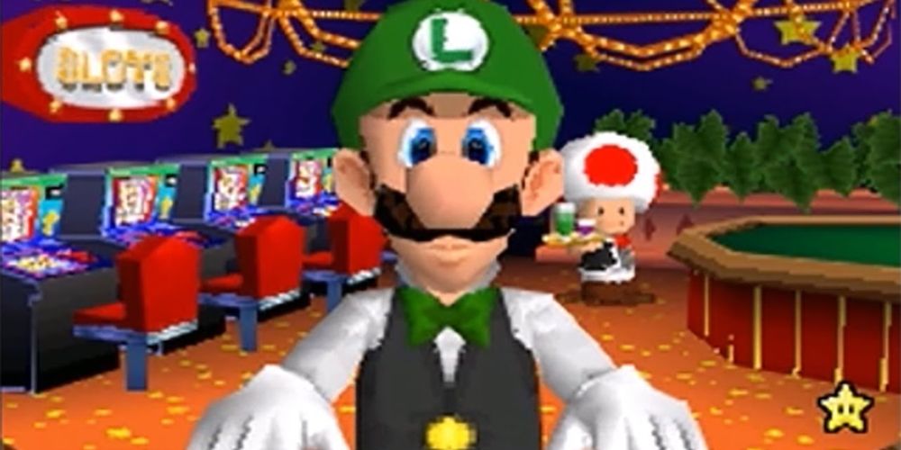 Super Mario Bros. Screenshot Of Luigi Minigame