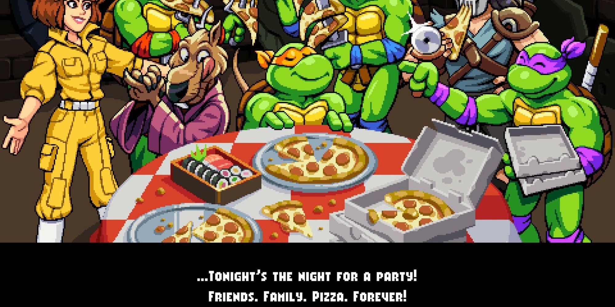 TMNT Pizza with caption