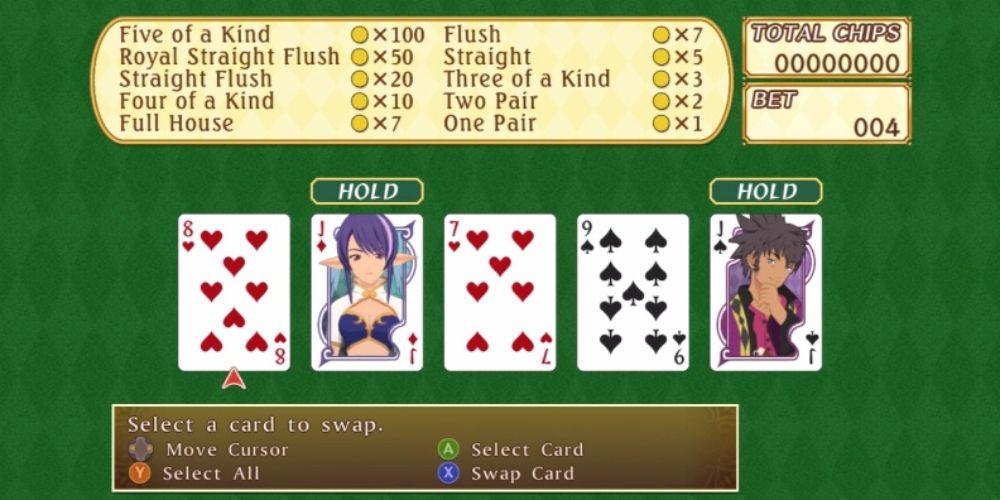 Tales Of Vesperia Screenshot Of Poker Mini-Game