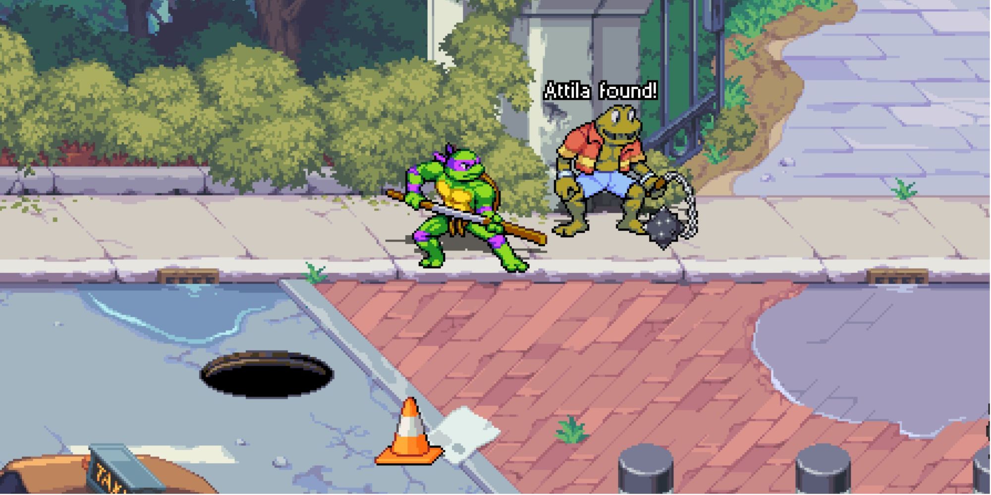 Atilla the Frog Cameo in Teenage Mutant Ninja Turtles: Shredder's Revenge