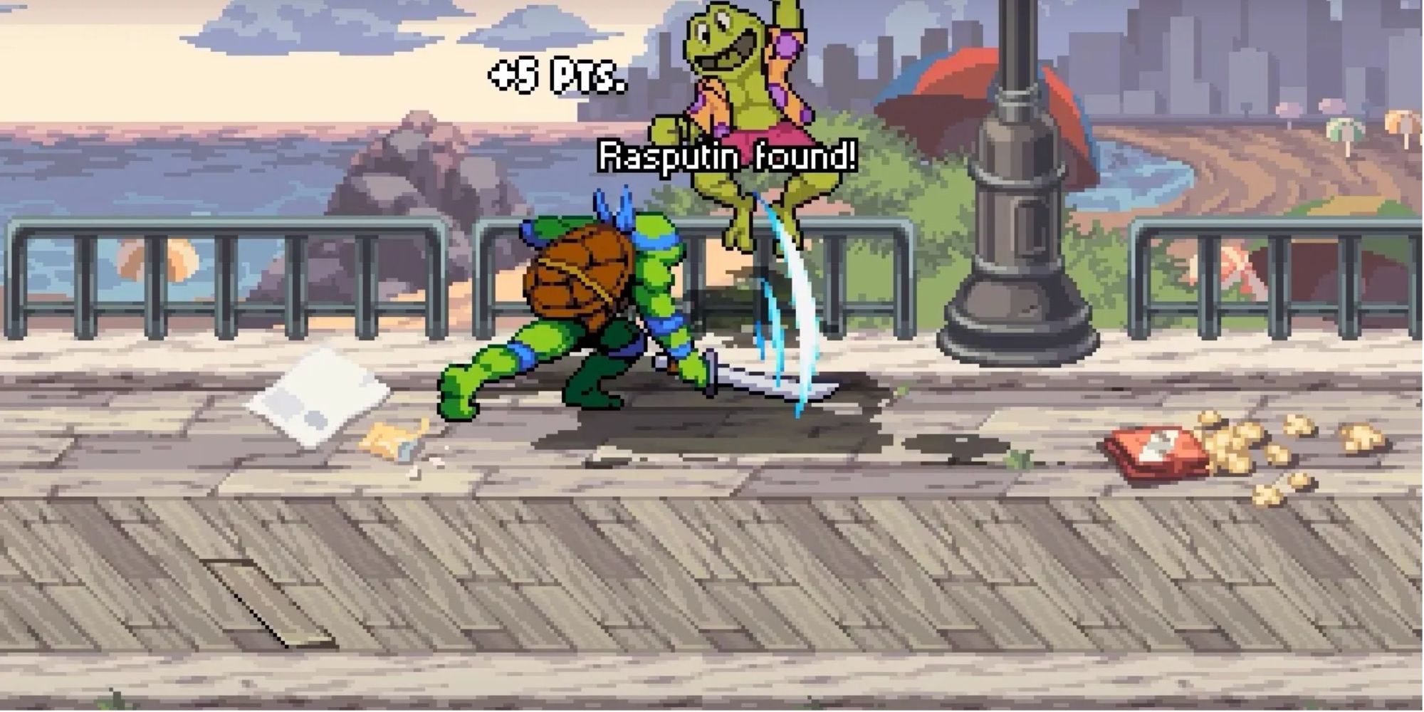 Rasputin the Mad Frog Cameo in Teenage Mutant Ninja Turtles: Shredder's Revenge