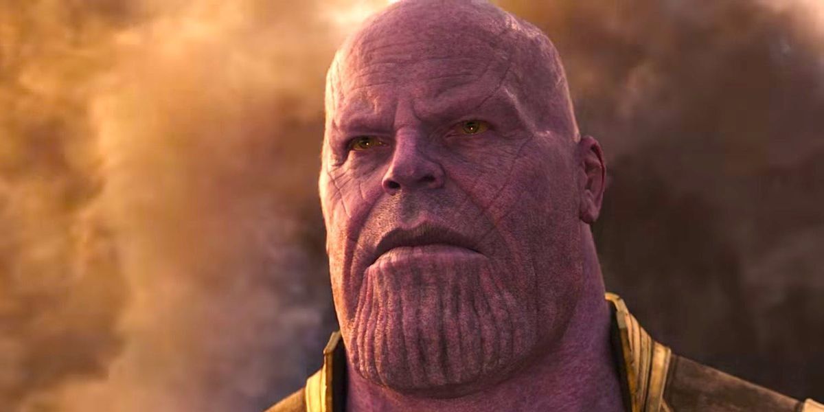 Thanos and his famous chin.