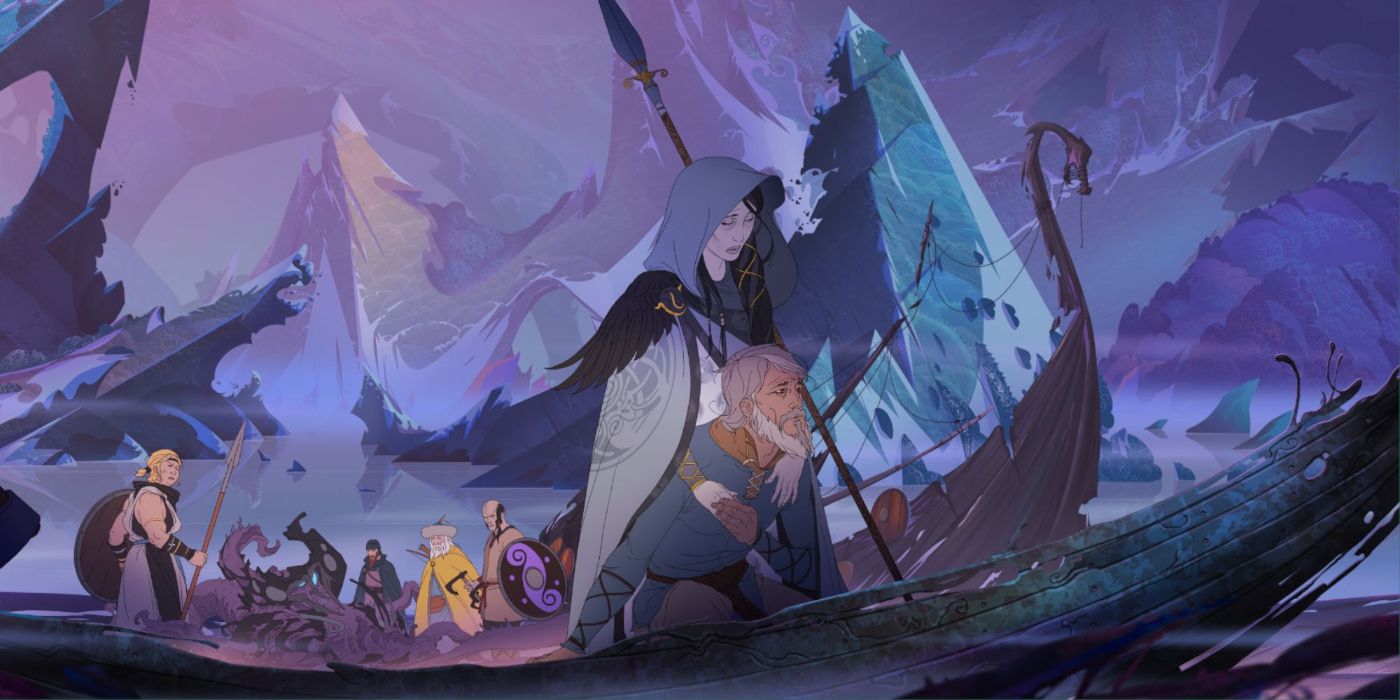 The Banner Saga Rowing artwork