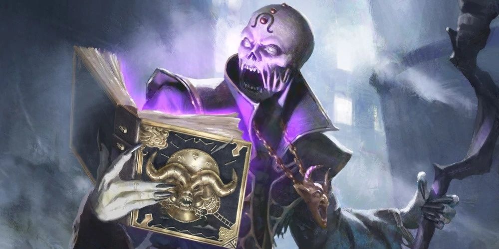 lich reads book of undeath and evil