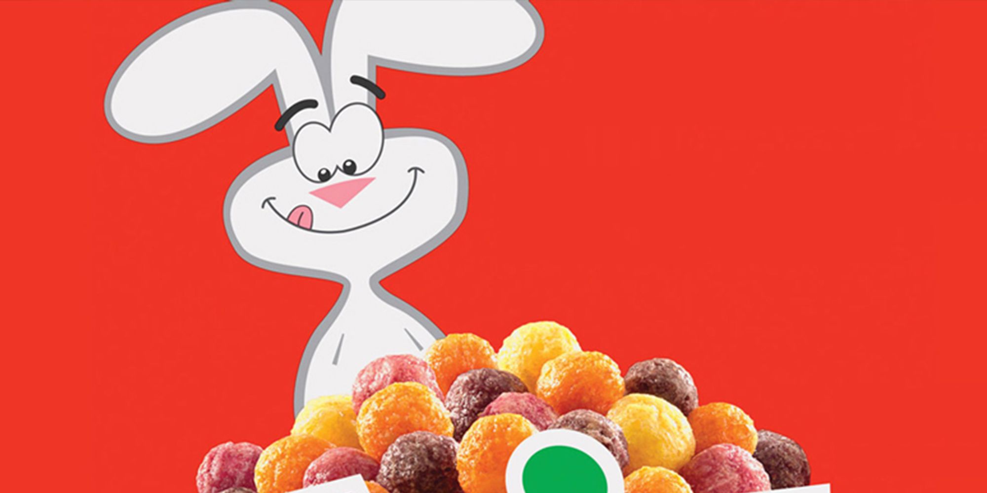 Tricks The Rabbit covets a tasty bowl of Trix cereal.