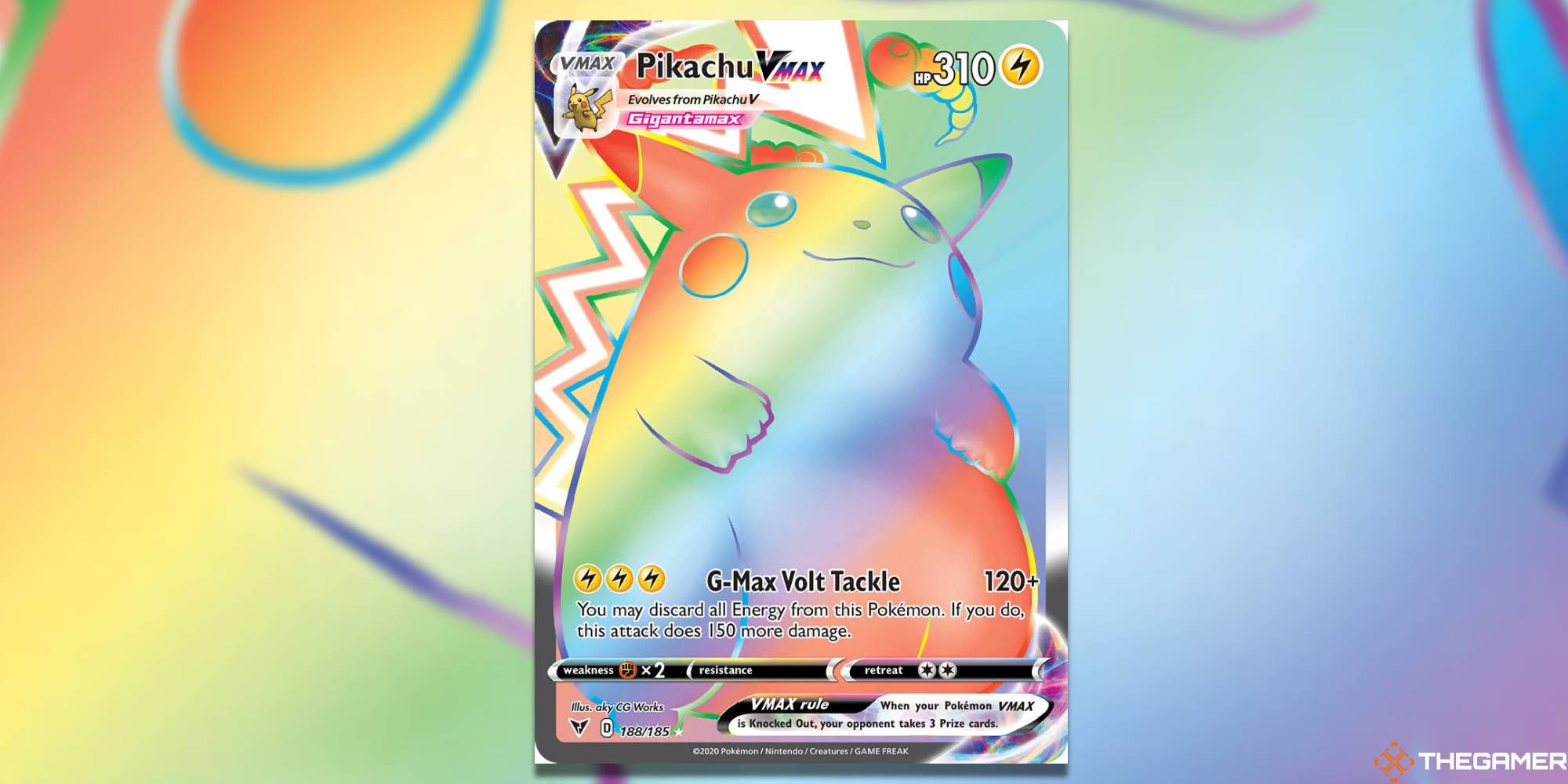 VMAX Rainbow Pikachu