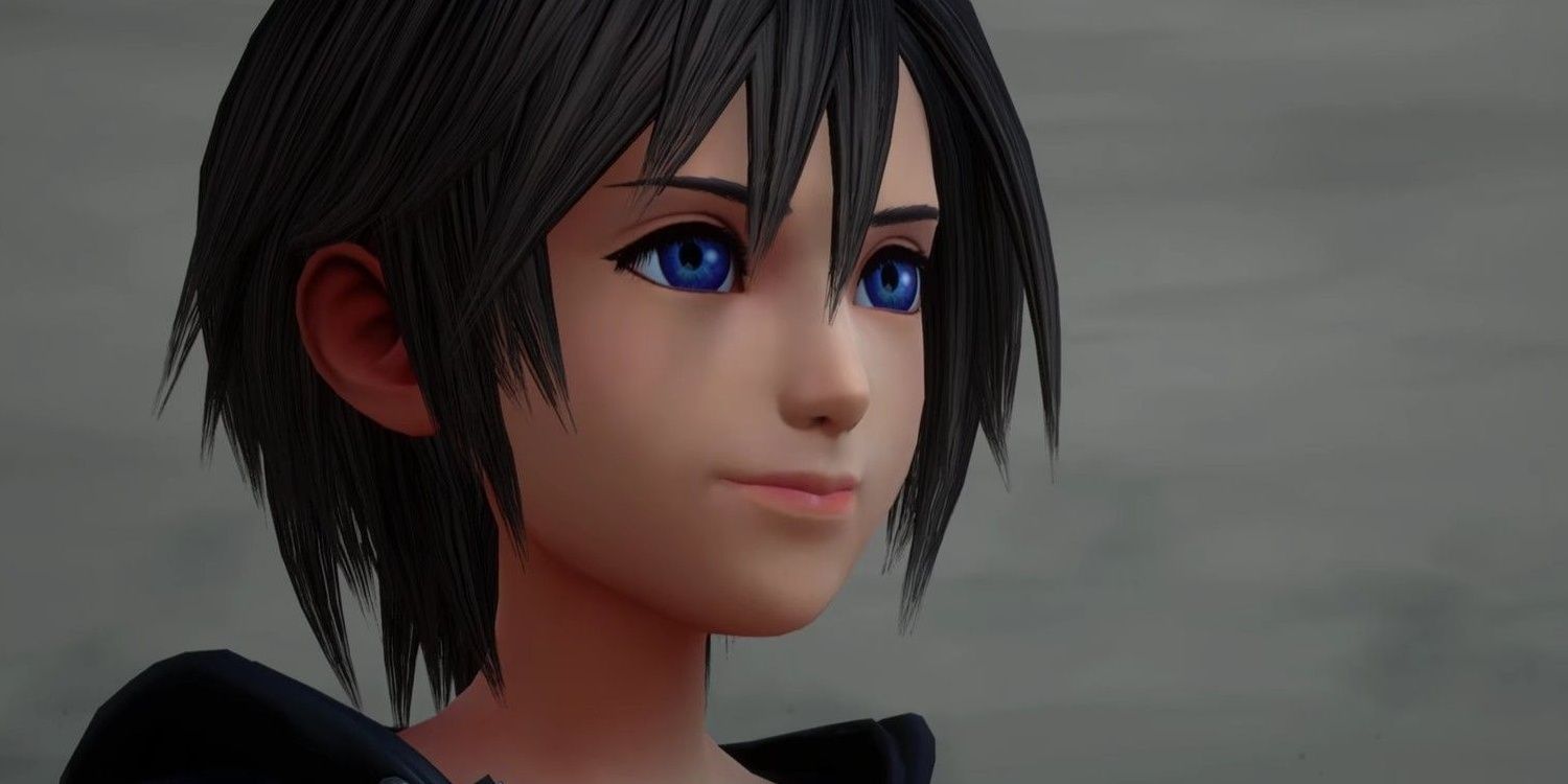 A close up of Xion in Kingdom Hearts 3.