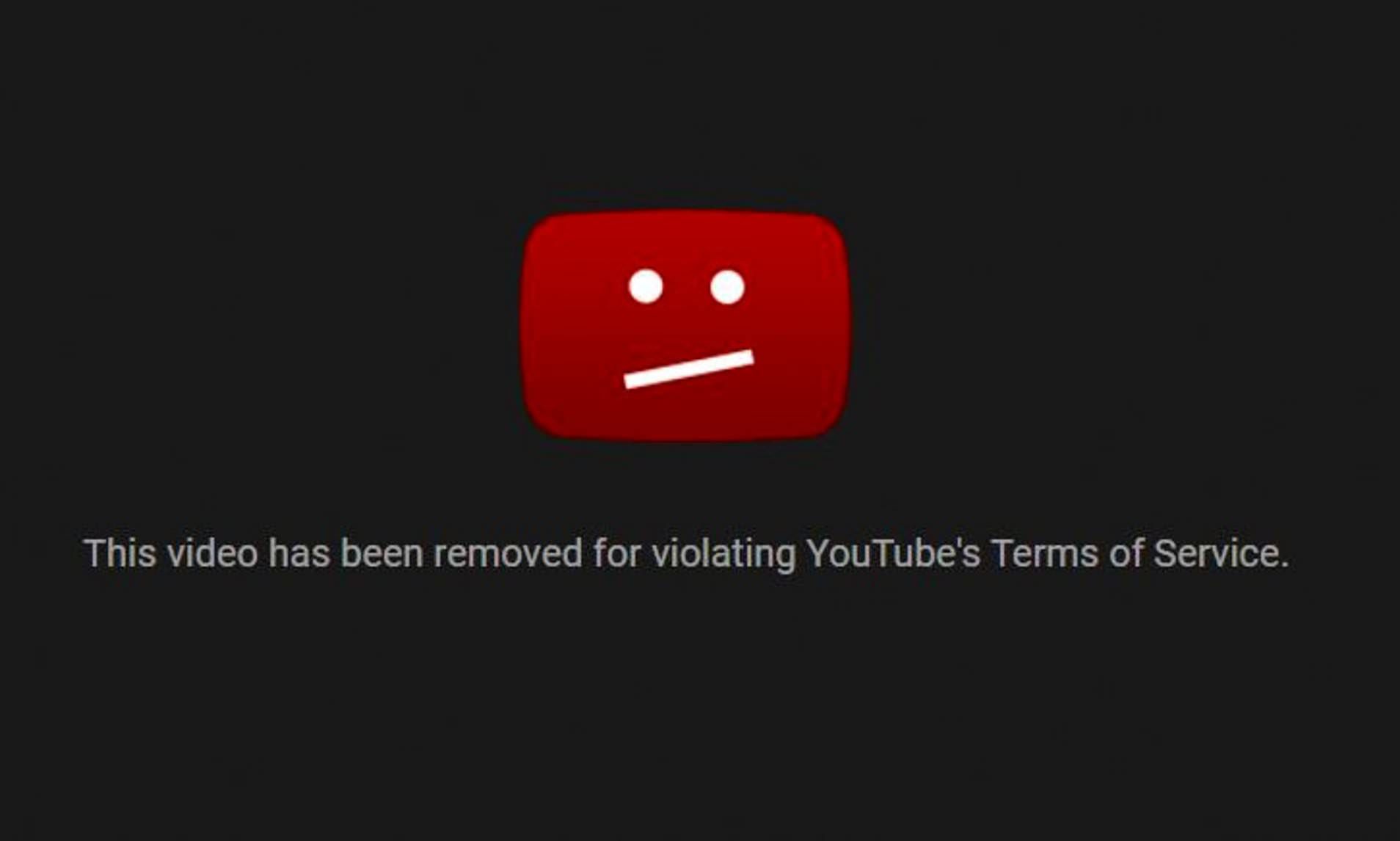 YouTube removed video