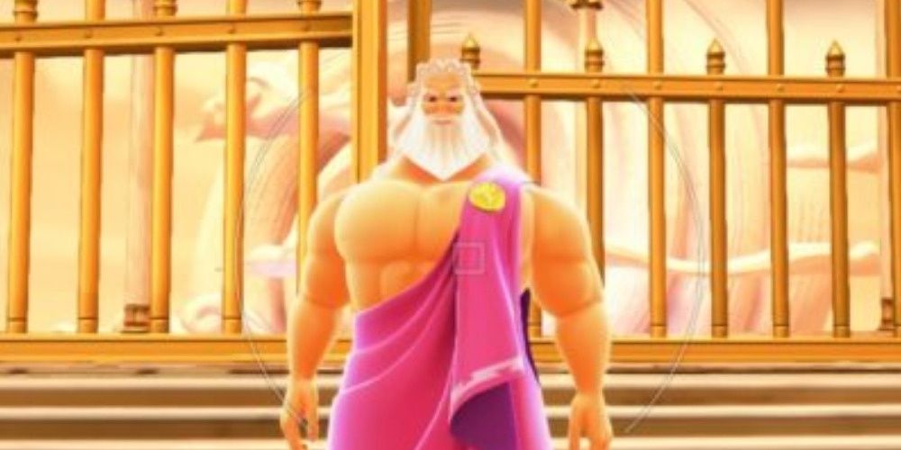 Screenshot of Zeus in Kingdom Hearts 3.
