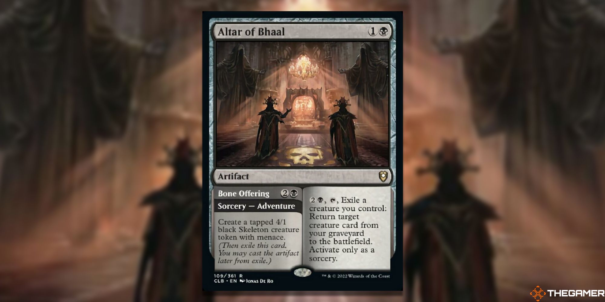 Magic: The Gathering Altar of Bhaal full card with background