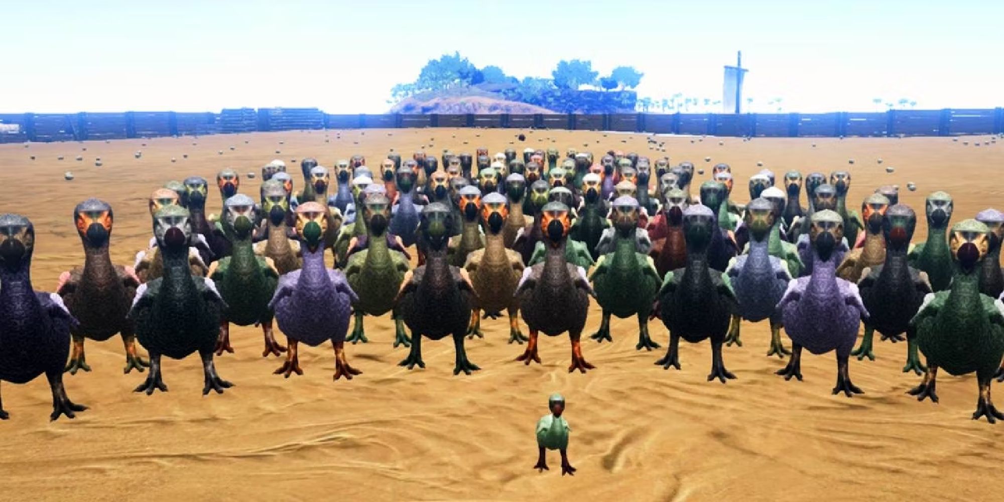dodo army on beach