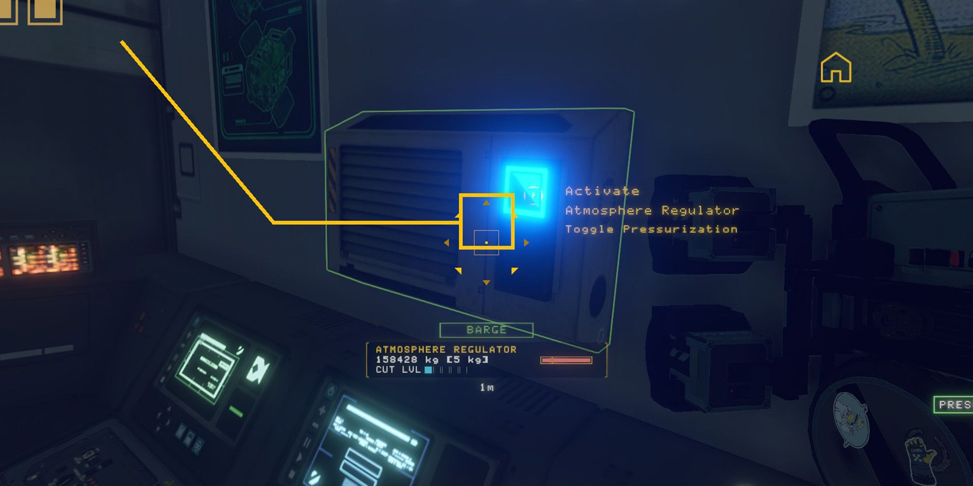 atmosphere regulator in pressurized cabin