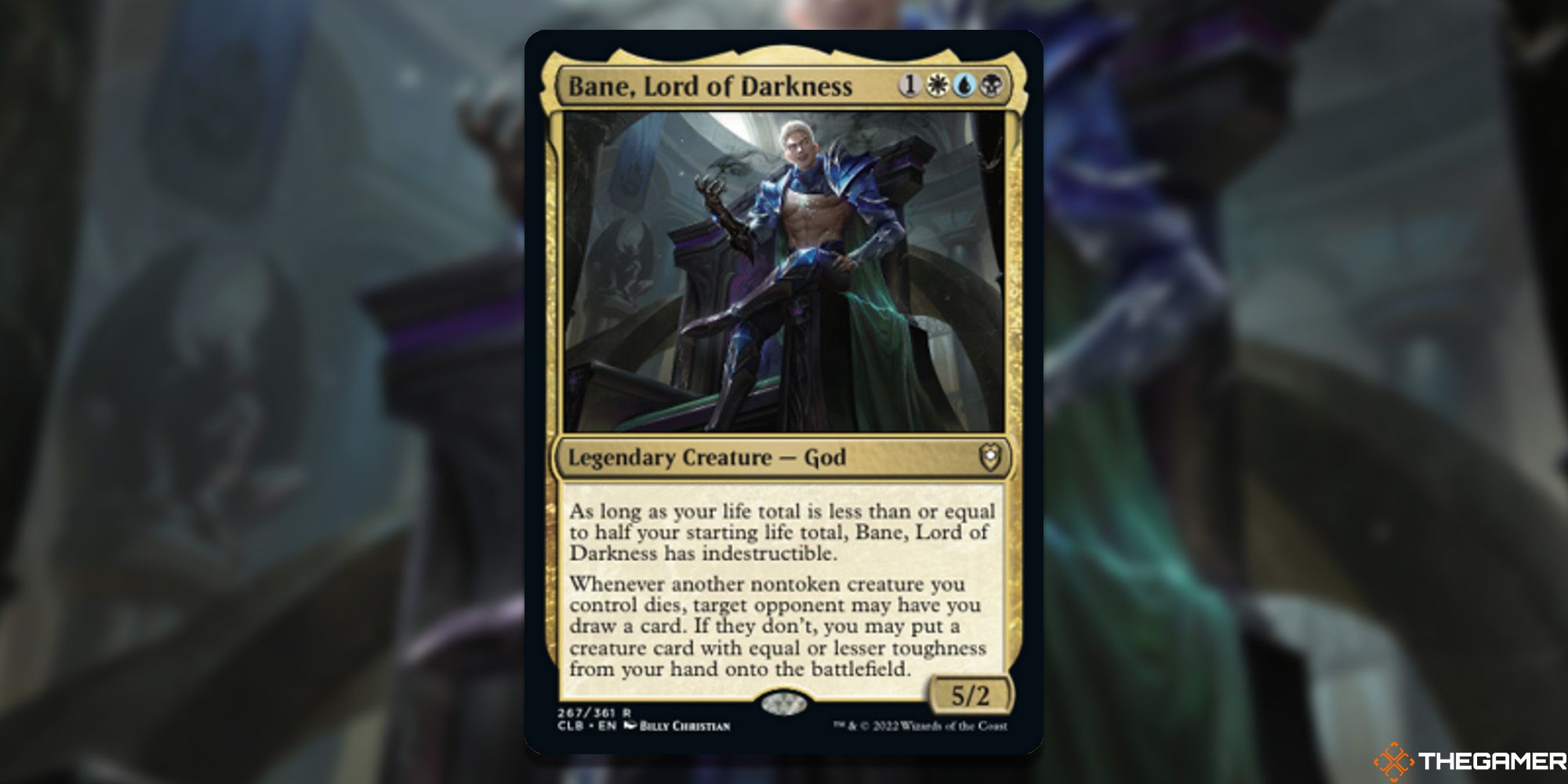 Image of the Bane, Lord of Darkness card in Magic: The Gathering, with art by Billy Christian