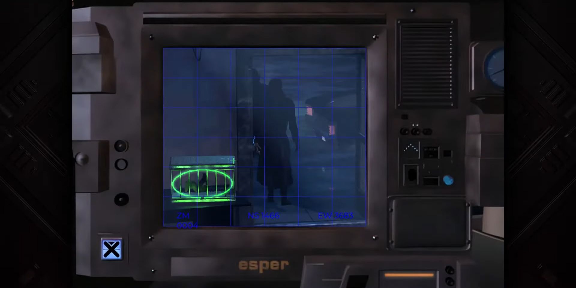 A screenshot showing the esper system in Blade Runner: Enhanced Edition