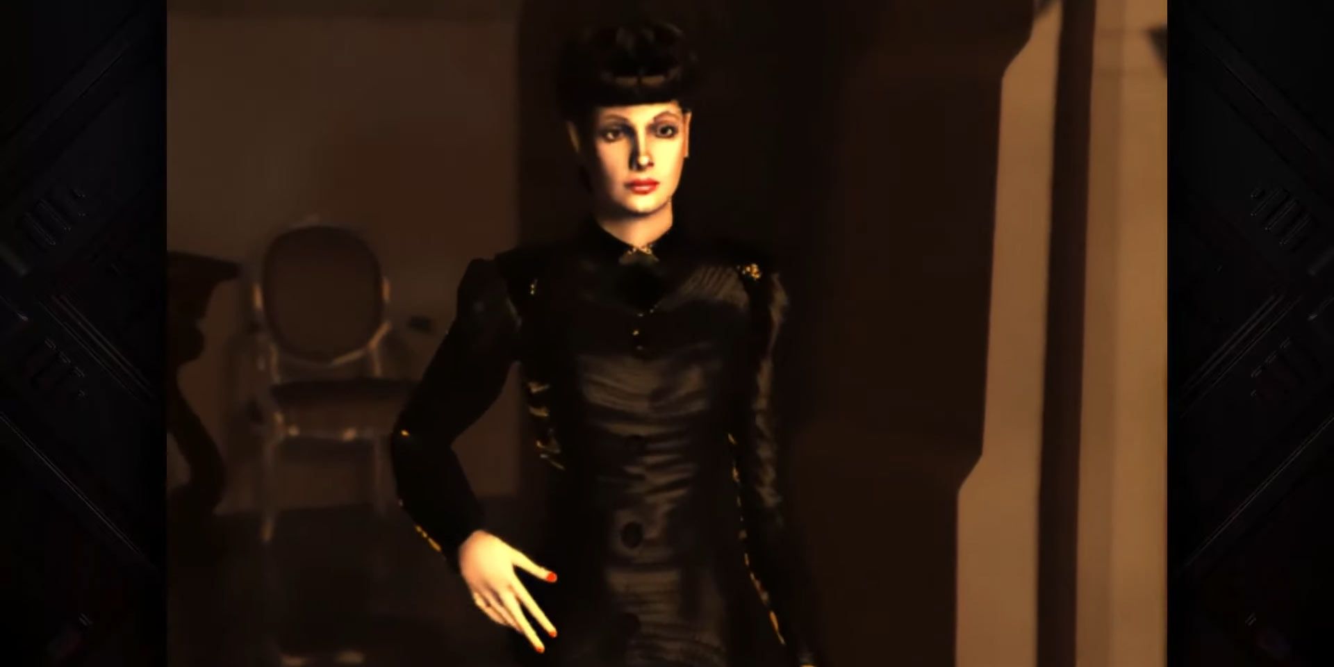 A screenshot showing Rachel in Blade Runner: Enhanced Edition