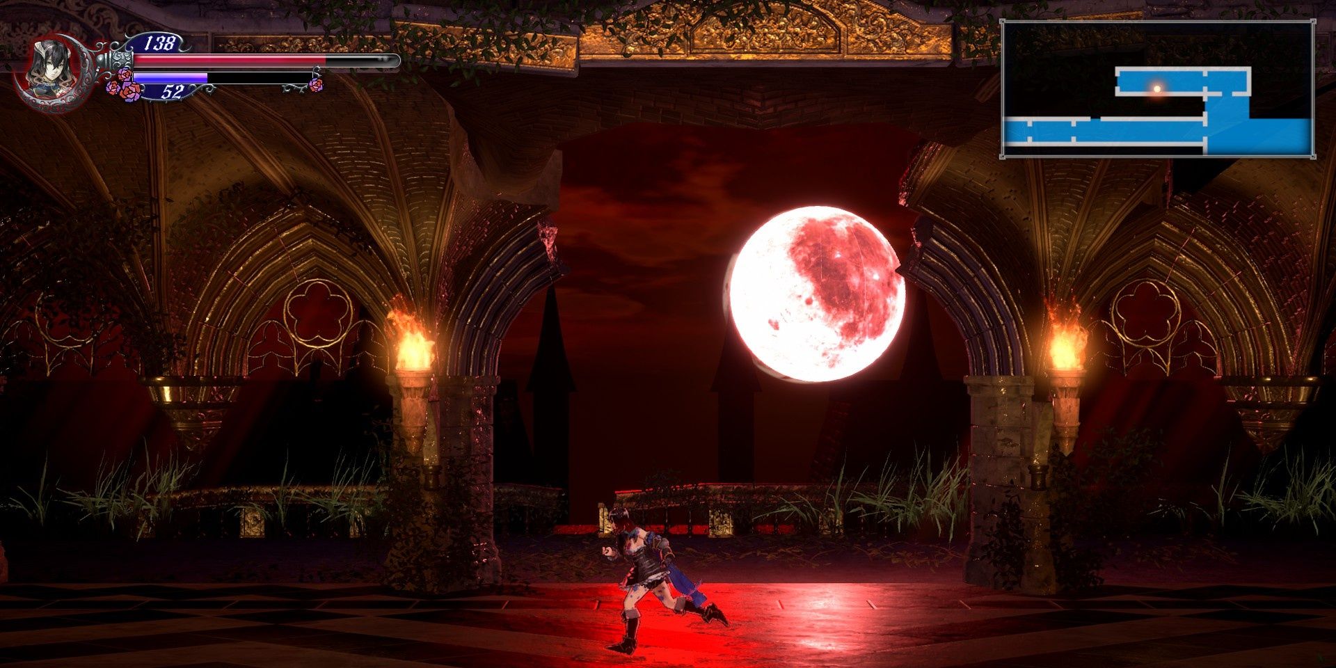 A screenshot showing gameplay in Bloodstained: Ritual of the Night