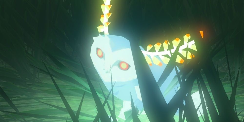 Blupee Crouching In Grass In The Legend of Zelda: Breath Of The Wild