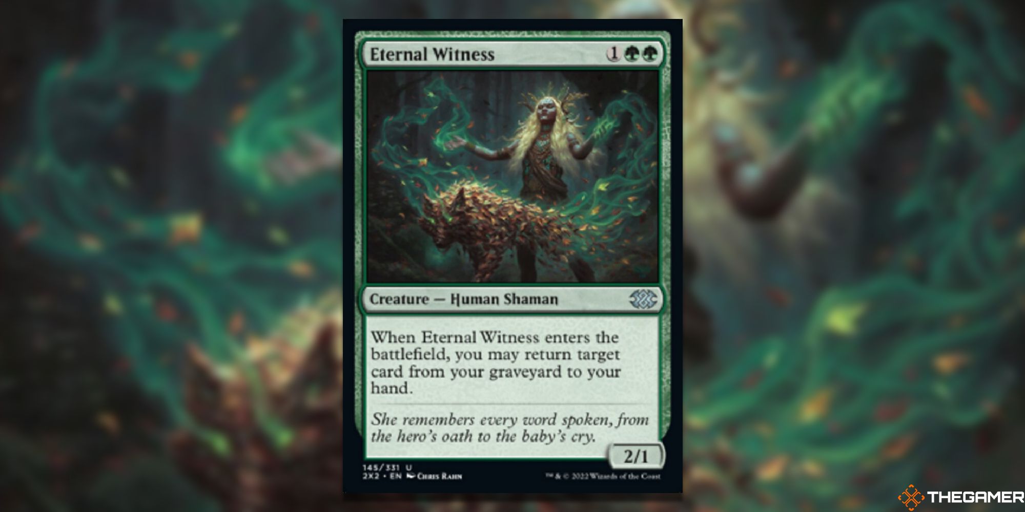 Magic: The Gathering Eternal Witness full card with background