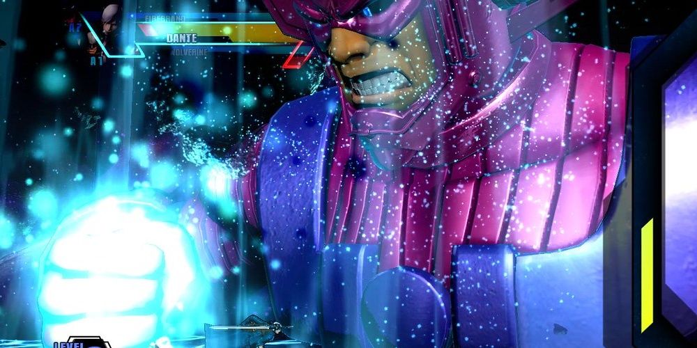 Fighting Galactus in Ultimate Marvel VS Capcom 3