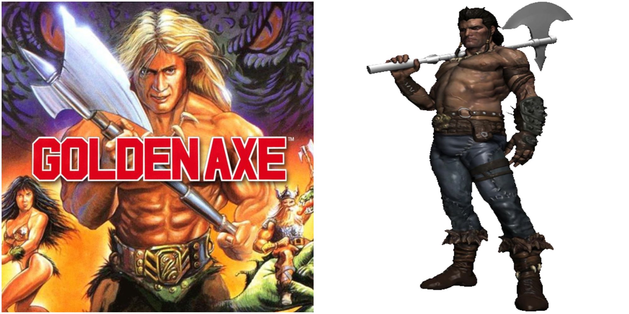 golden axe cover & ax battler