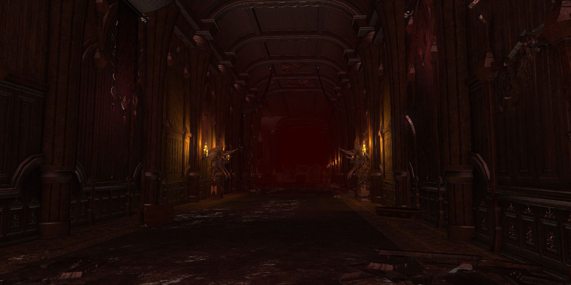haukke manor hard dark hallway