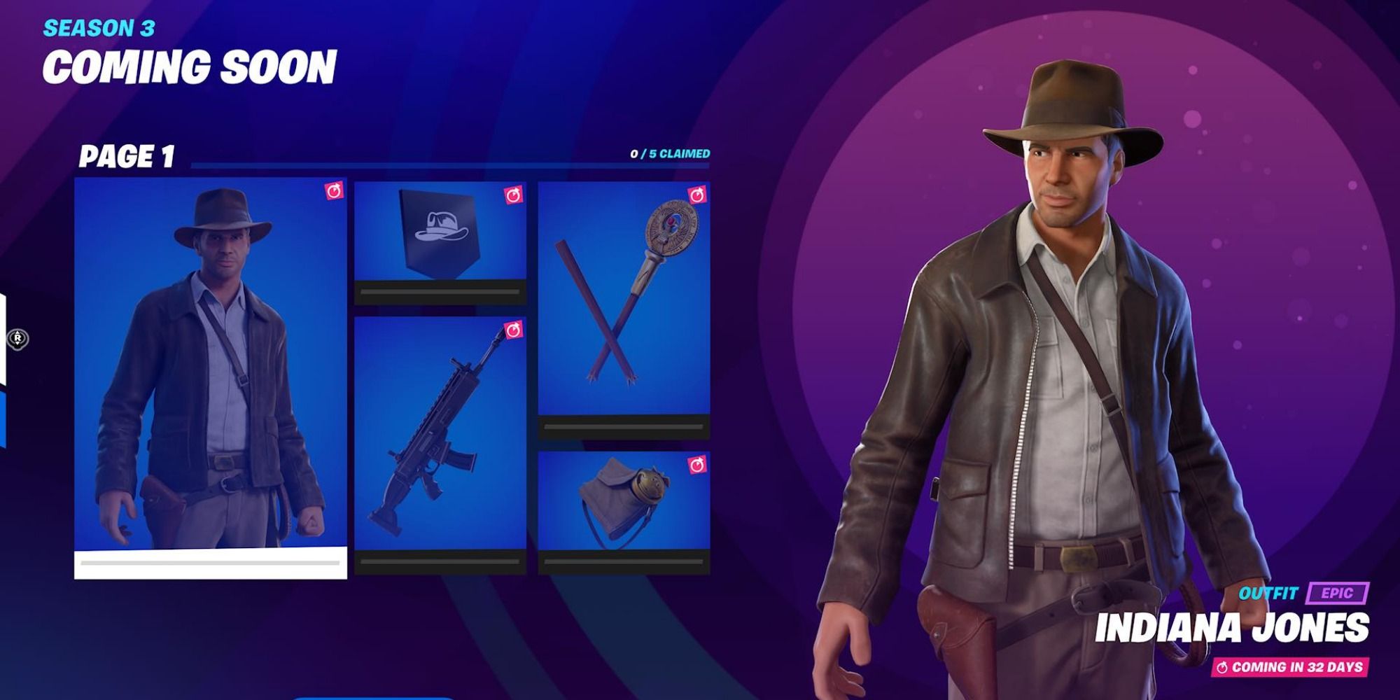 indiana jones battle pass skin fortnite