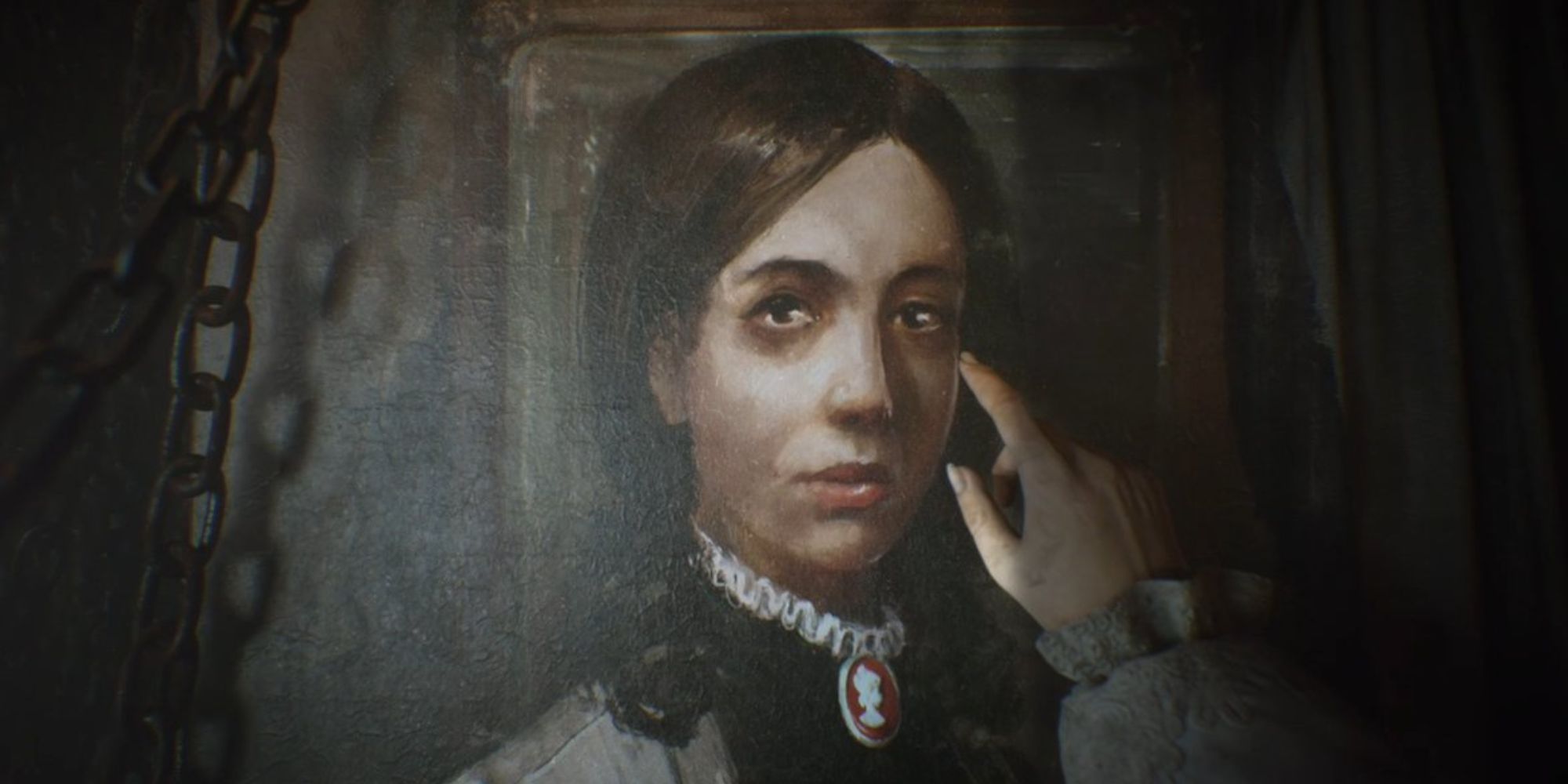 Layers of Fear Character Inspecting Painting