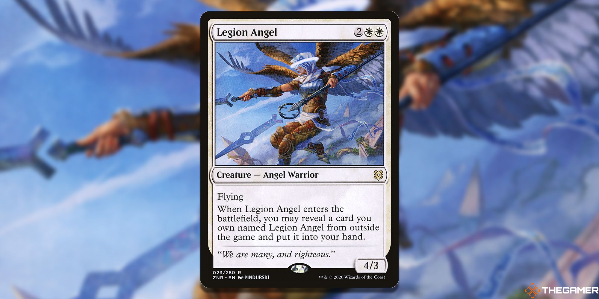 Legion Angel 023/280 rare zendikar rising 