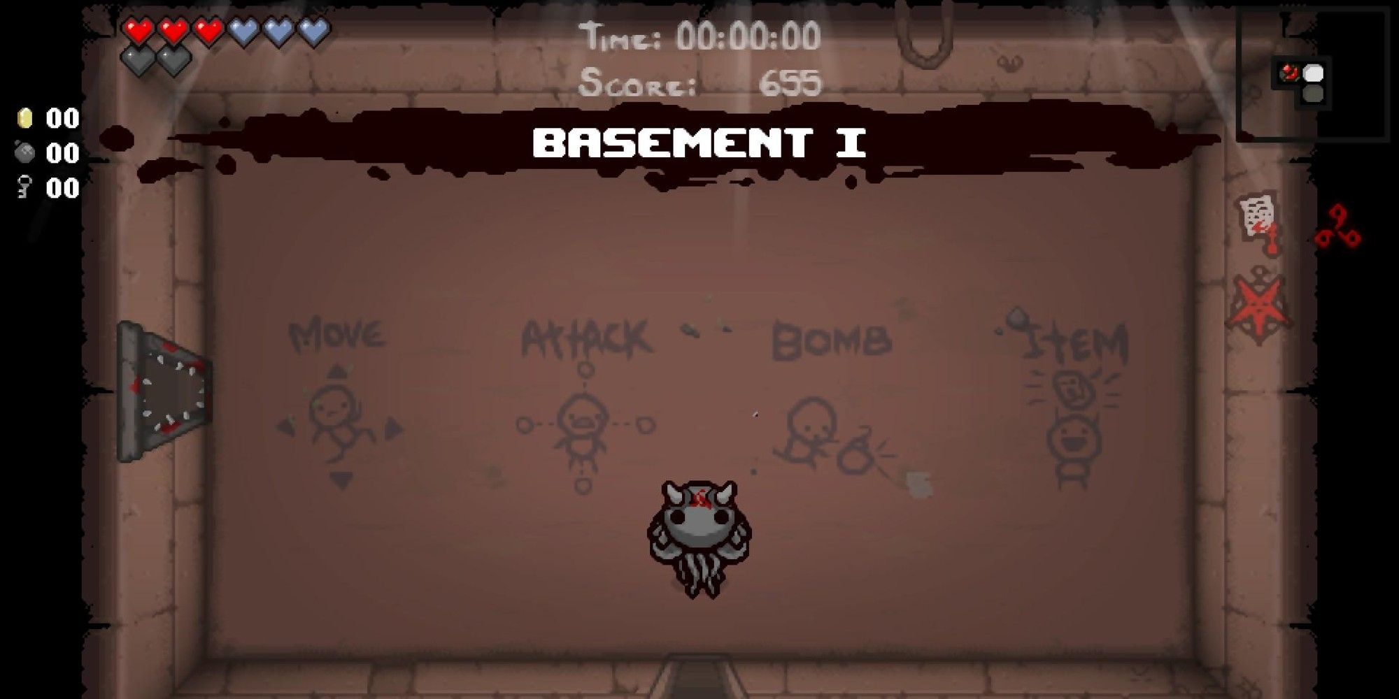 The Binding of Isaac Leviathan Transformation in the basement 1