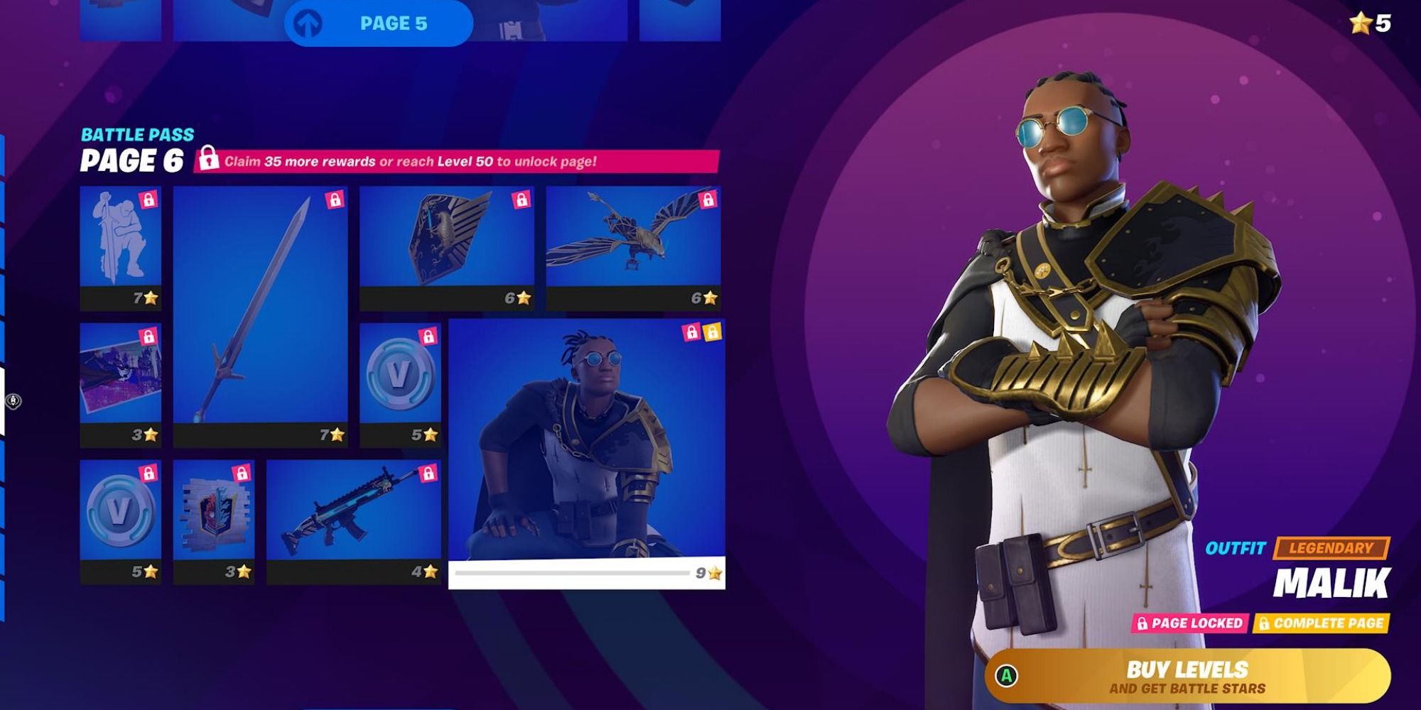 malik skin battle pass fortnite