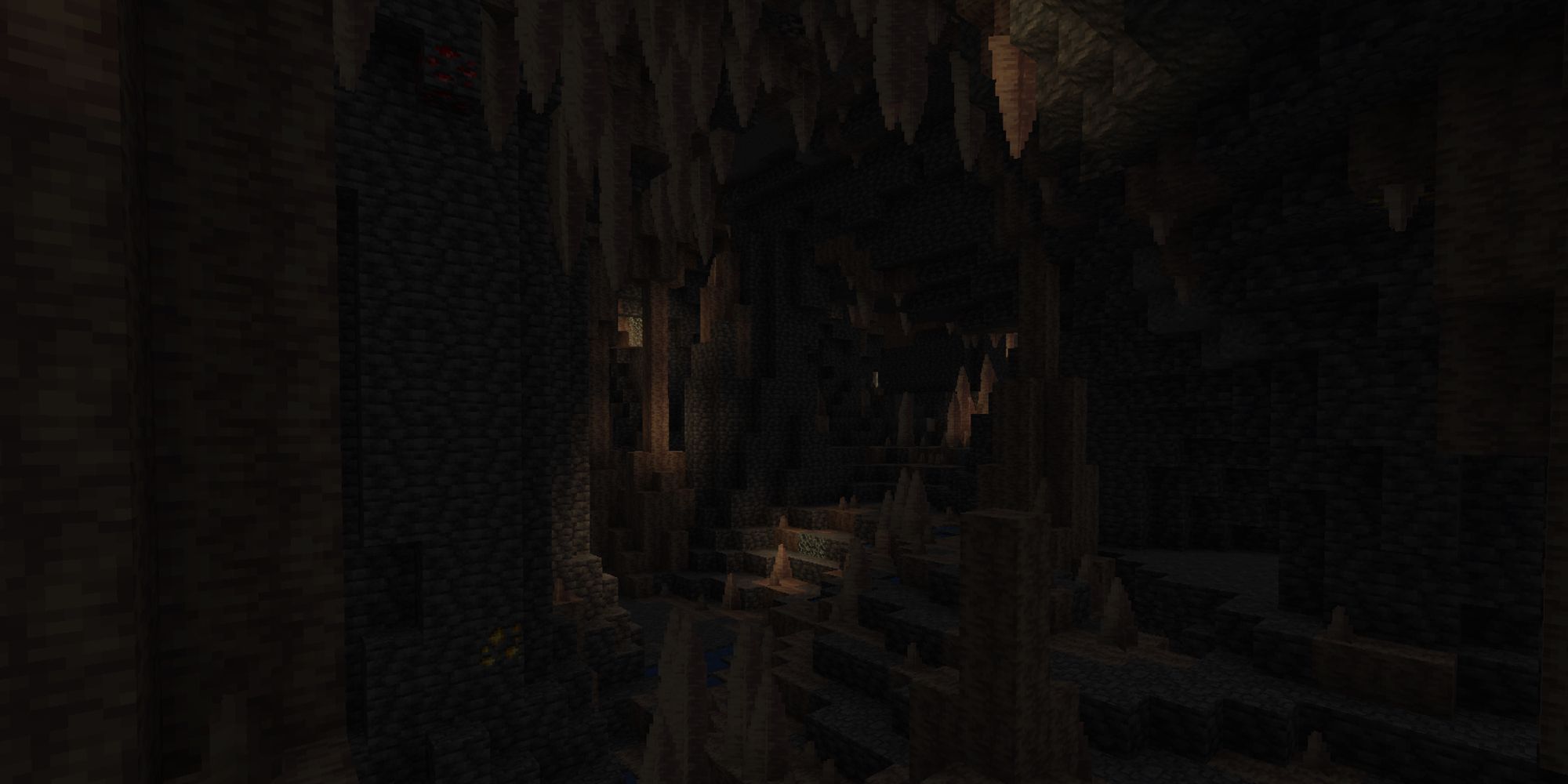 dark dripstone cave