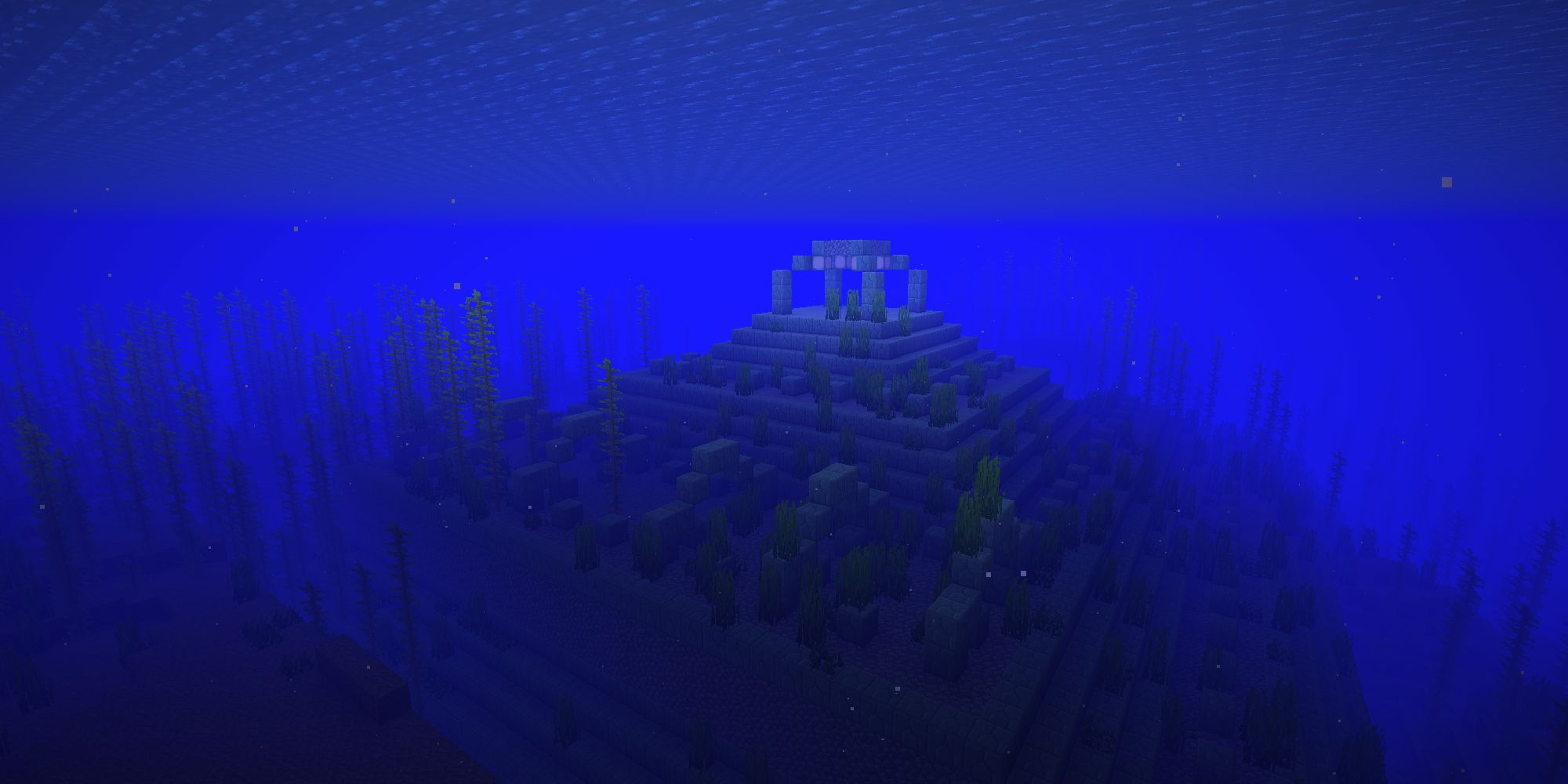 ocean monument under the water