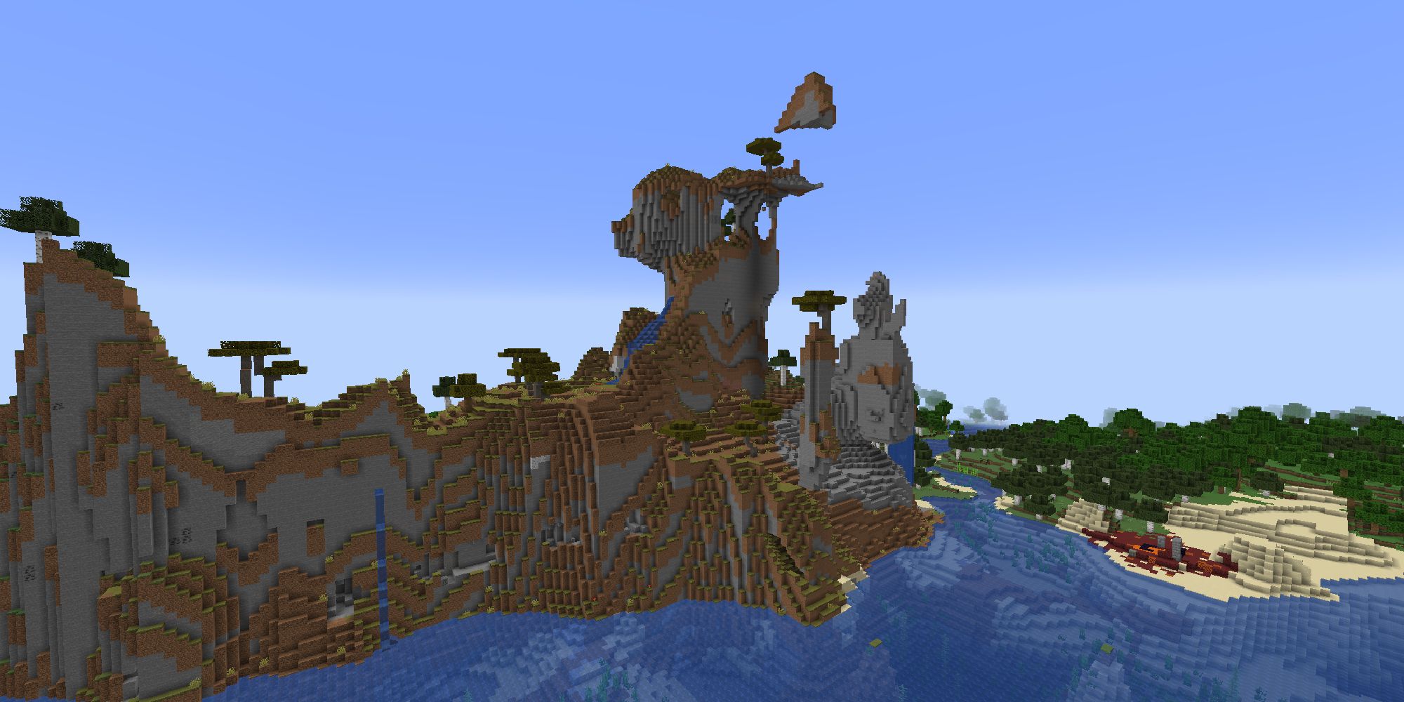 windswept savanna biome from above