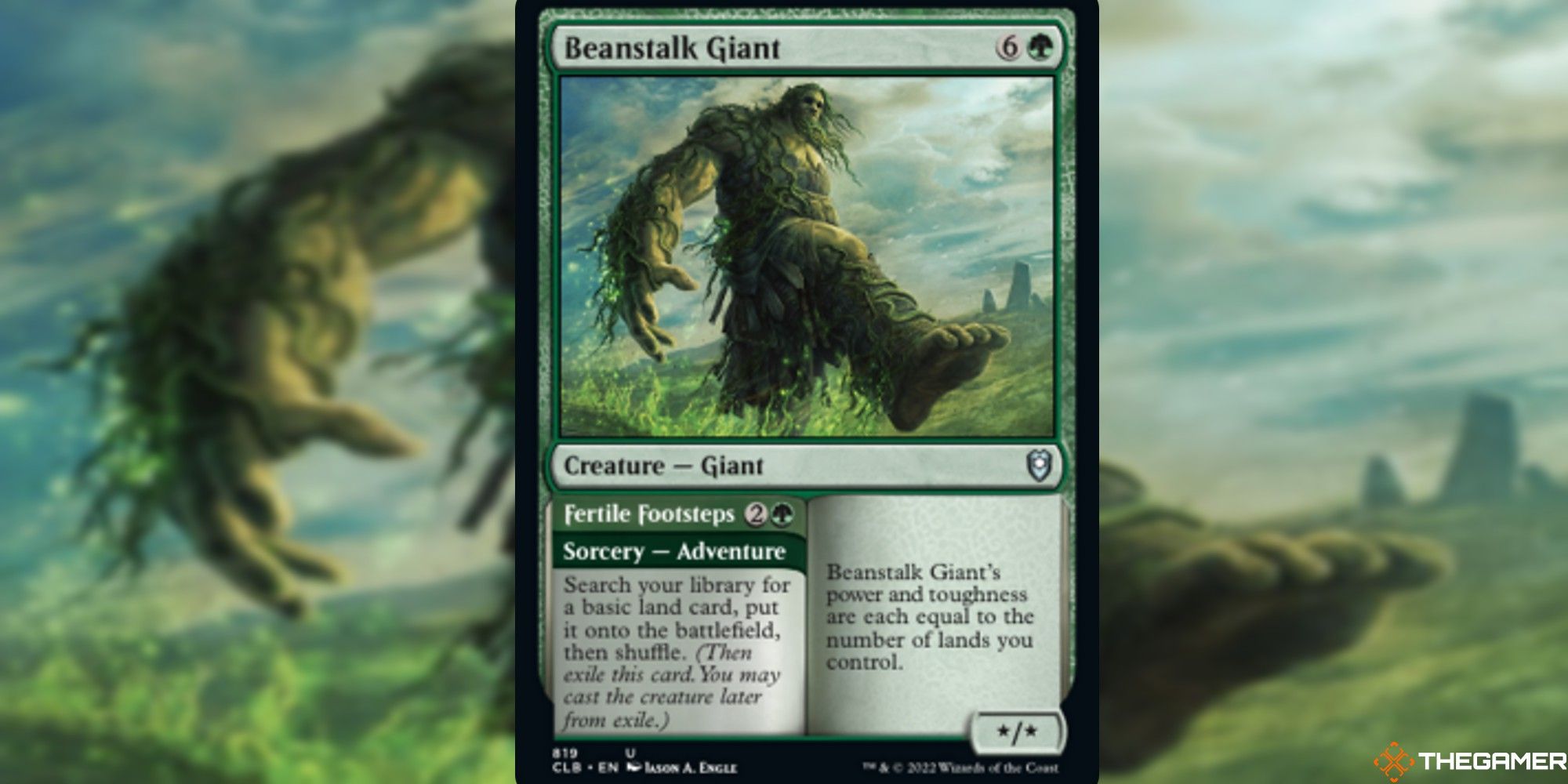 mtg beanstalk giant full card with art background