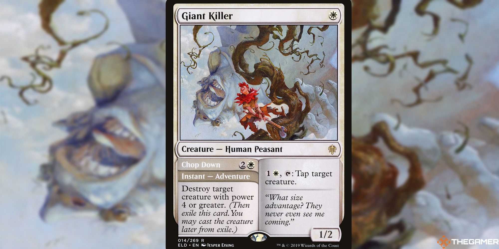 mtg giant killer full card with background