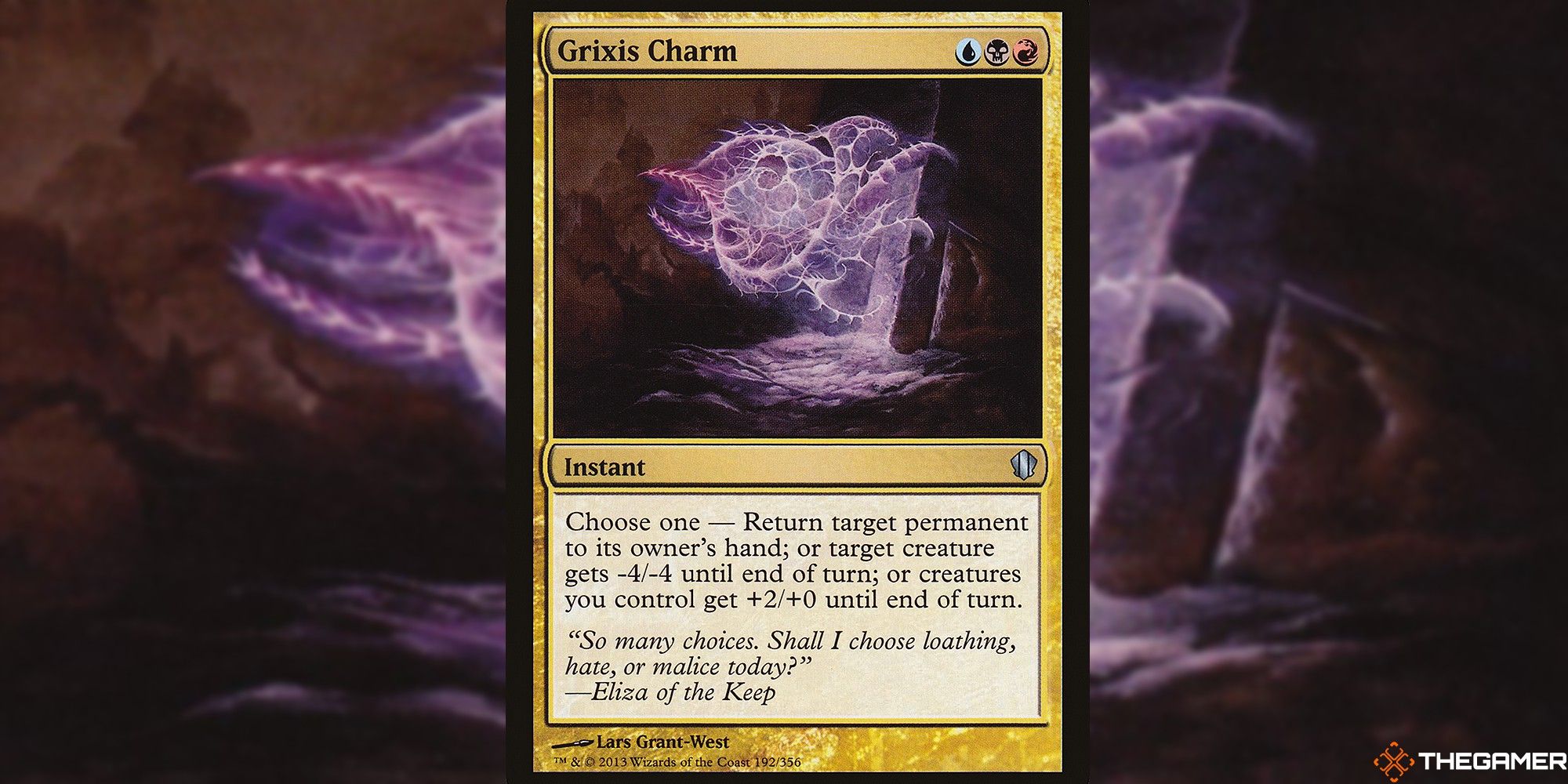 mtg grixis charm full card and art background