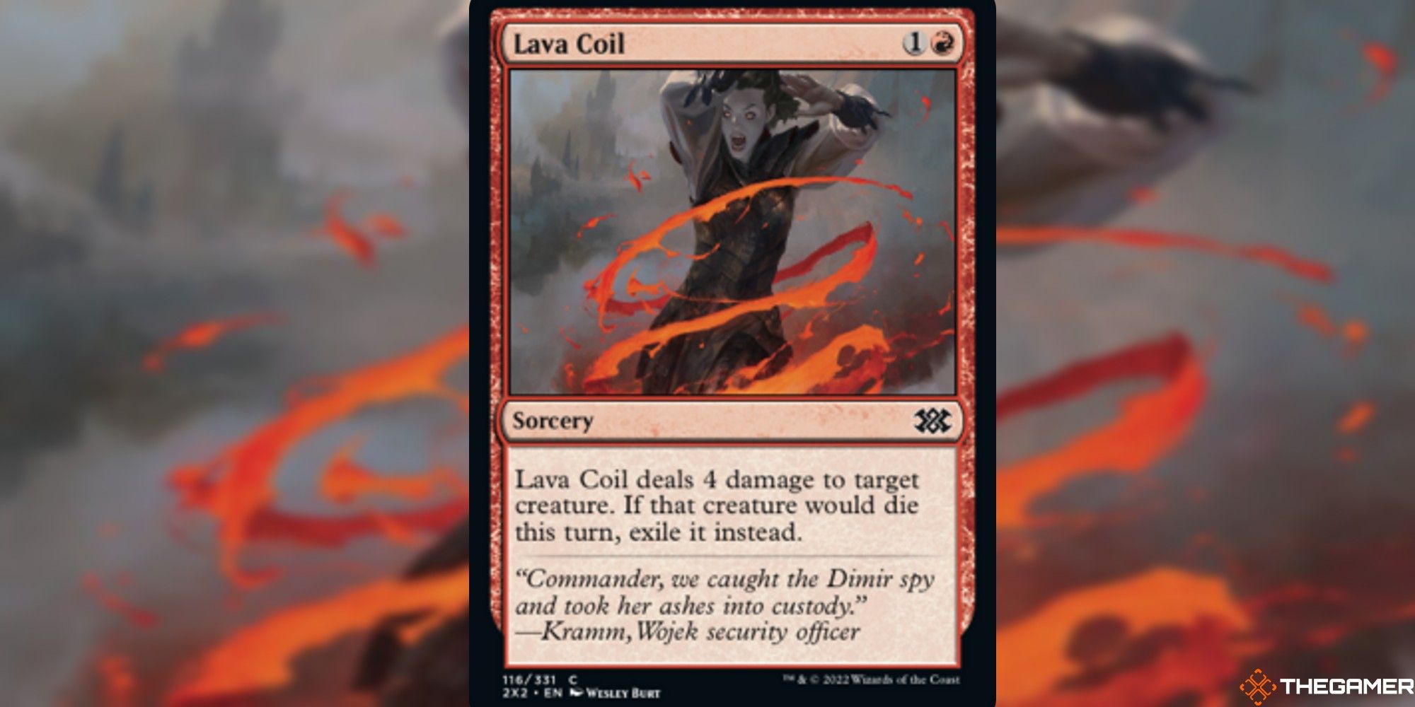 mtg lava coil full card and art background
