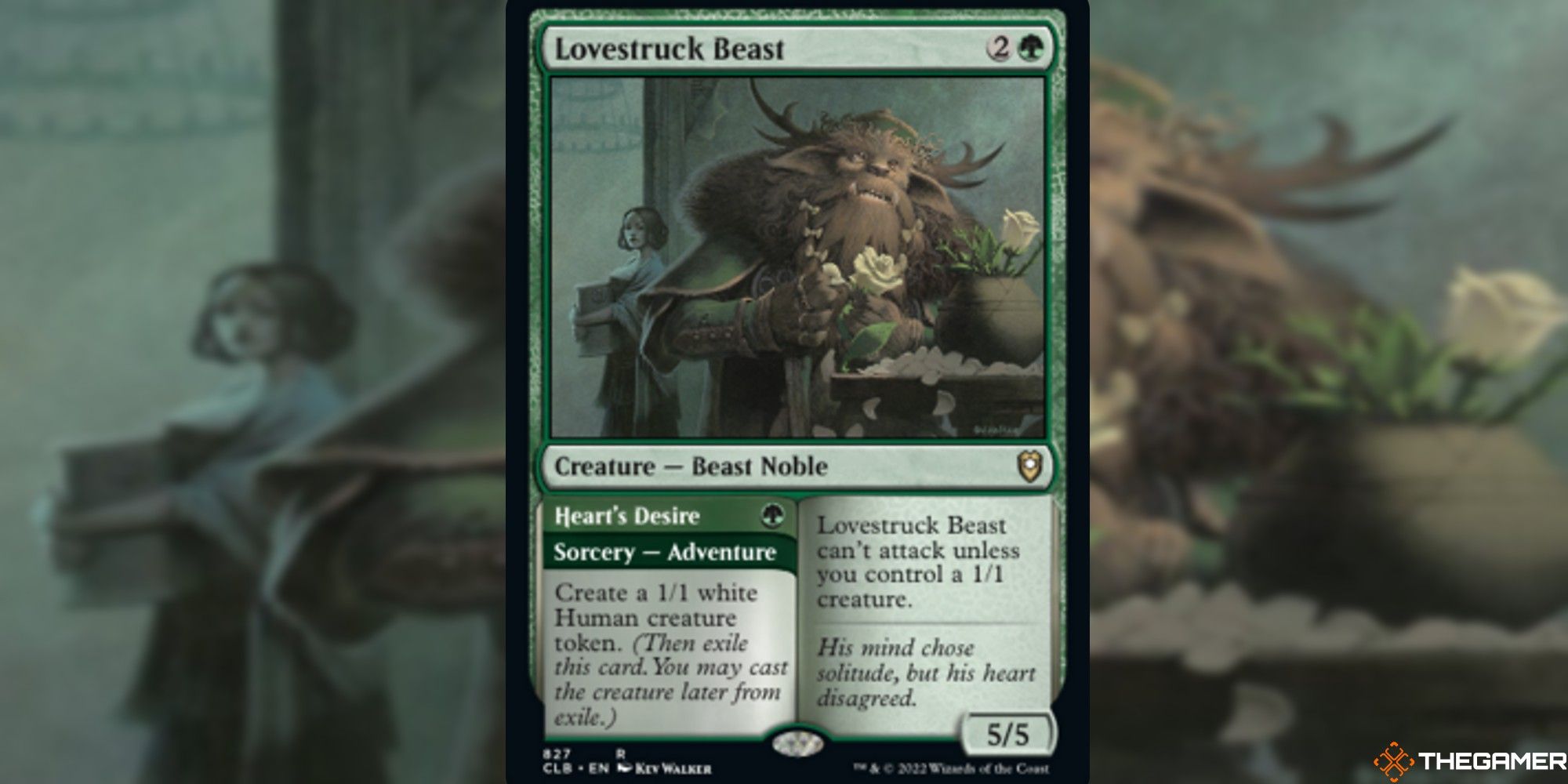 mtg lovestruck beast full card with art background