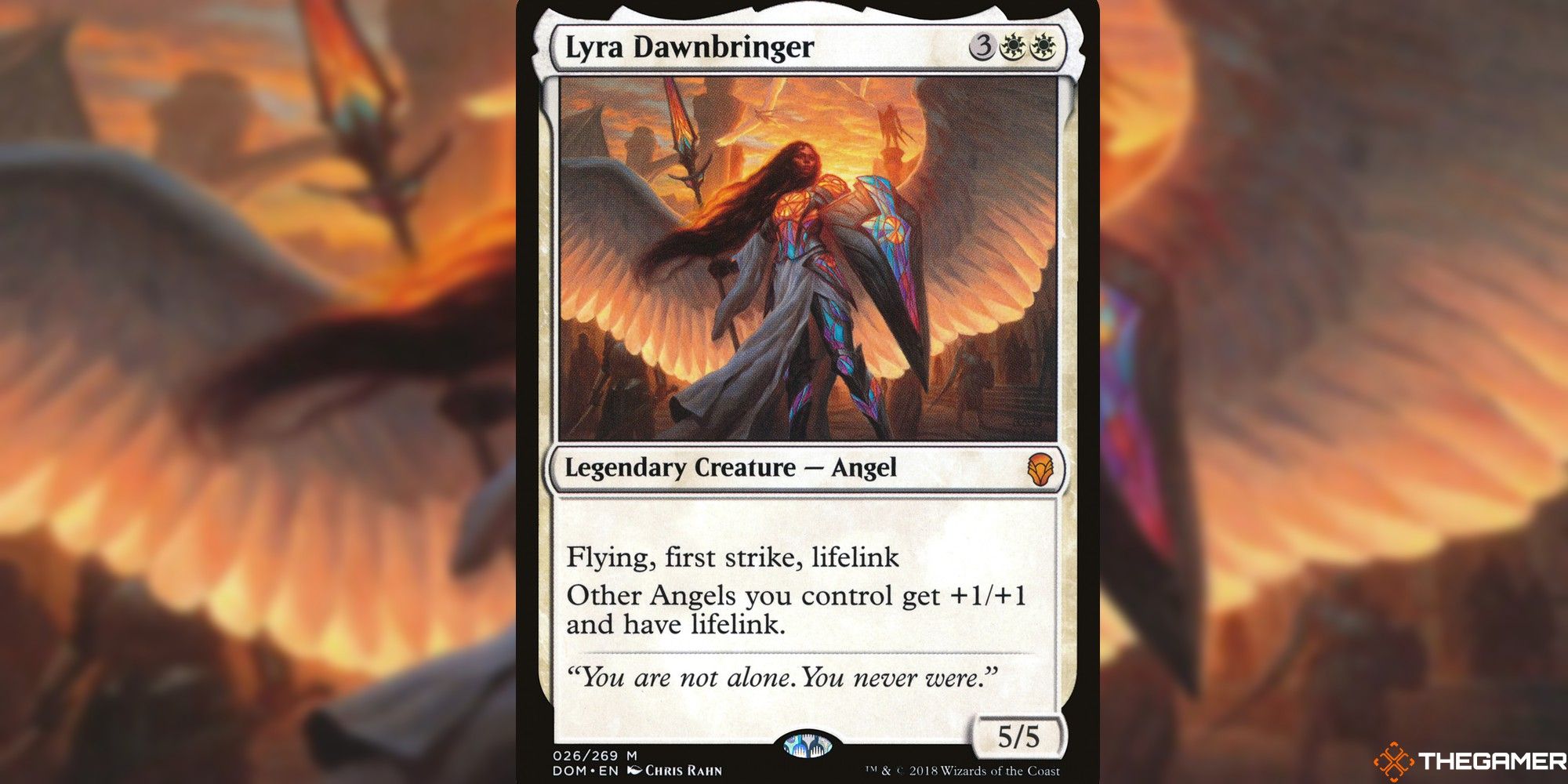 mtg lyra dawnbringer full card and art background