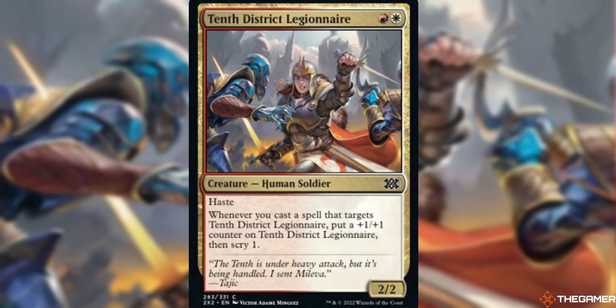 mtg tenth district legionnaire full card and art background