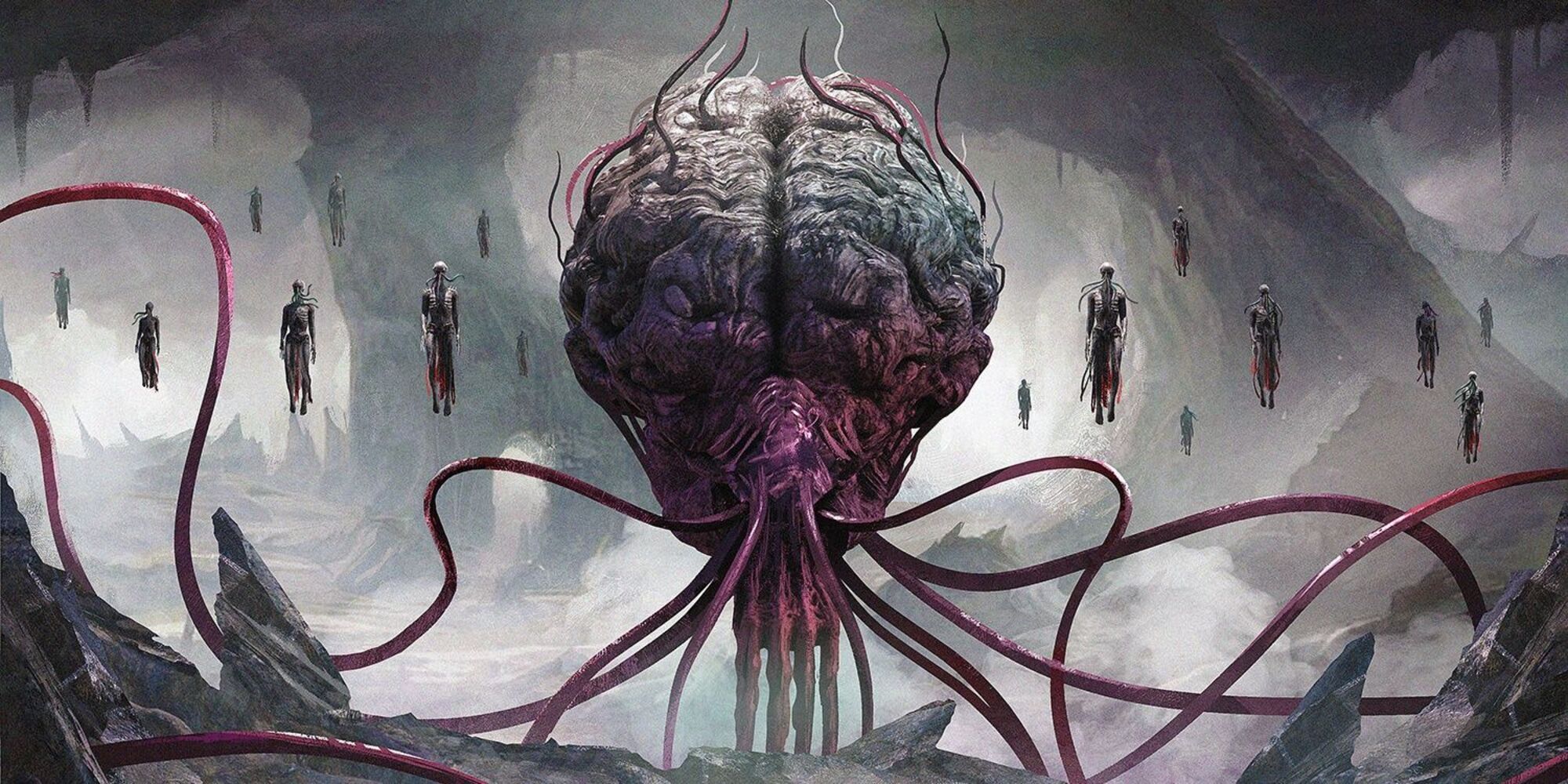Elder Brain Borderless MTG Art