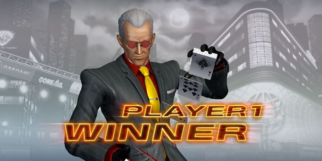 Oswald victory screen in King of Fighters 14