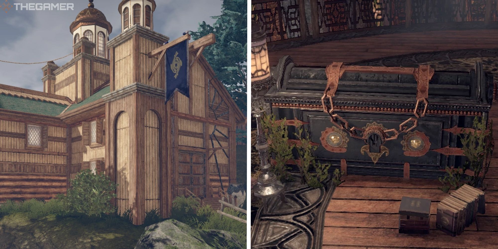 image of cierzo town hall next to image of legacy chest