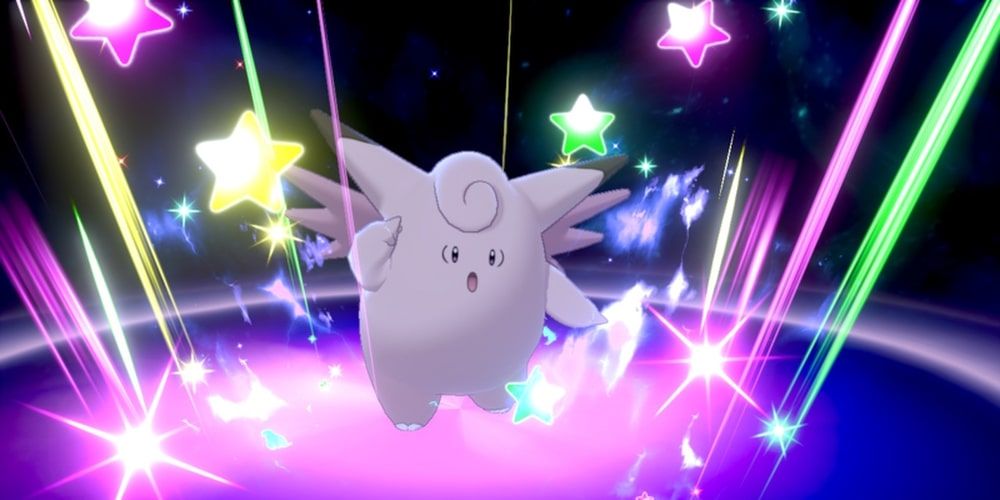 Clefable using Cosmic Power in Pokemon Sword & Shield