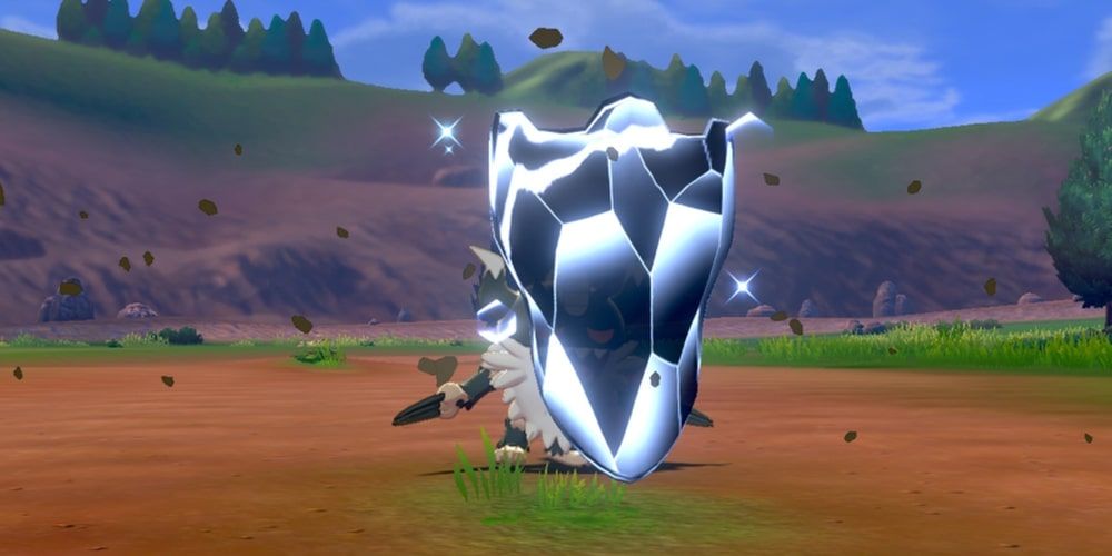 A Perrserker using Iron Defense in Pokemon Sword & Shield