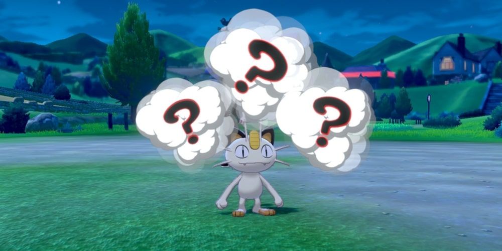 A Meowth using Nasty Plot in Pokemon Sword & Shield